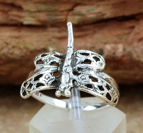 Schöner Silber Ring 925 - Libelle / Dragonfly