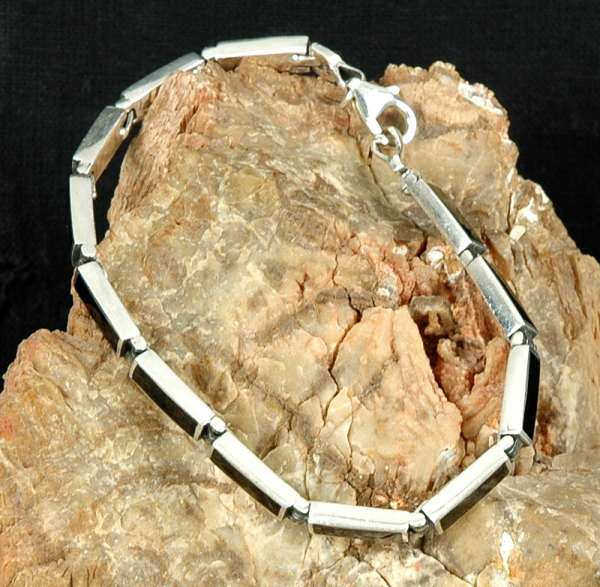 Schönes Silber Armband 925 mit Onyx