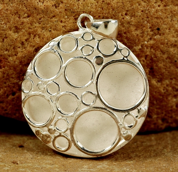 Silber 925 Anhänger - Kreise - Extravagantes Modell