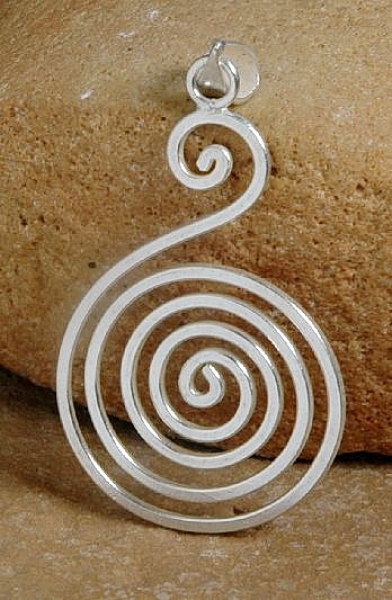 Silber Anhänger - Spirale - Schönes Modell