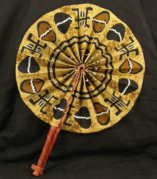 Toller Afrika Fächer in braun - Farbenfroh & Leuchtend