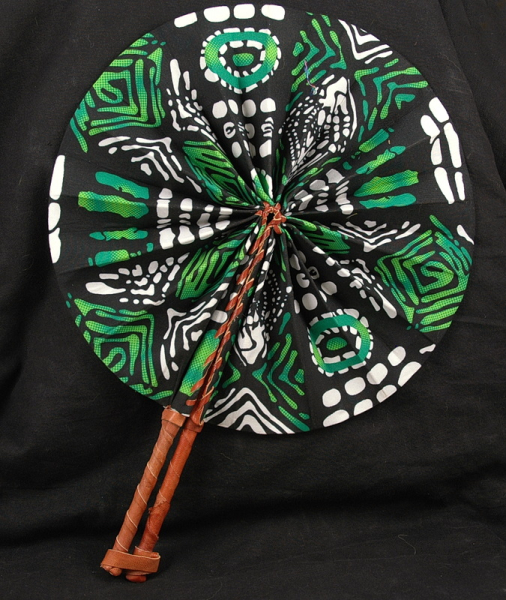 Toller Afrika Fächer in grün - Farbenfroh & Leuchtend