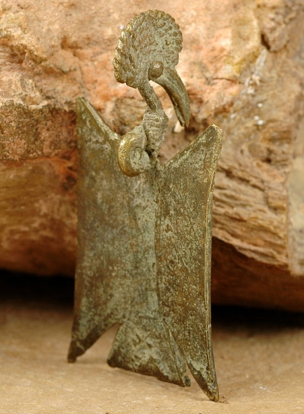 Toller Bronze Anhänger Calao / Kalao - Afrika Schmuck