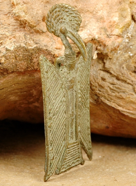 Toller Bronze Anhänger Calao / Kalao - Afrika Schmuck