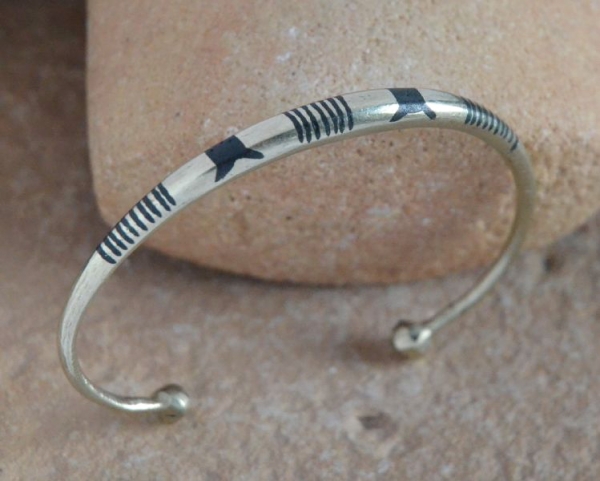 Tuareg Armspange mit Ebenholz -  Tuaregschmuck