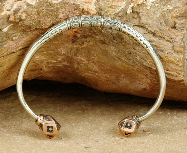 Tuareg Armspange mit Kupfer Enden - Tuaregschmuck