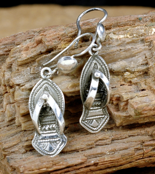 Tuareg Ohrringe aus Silber - Sandale - Tuareg Schmuck