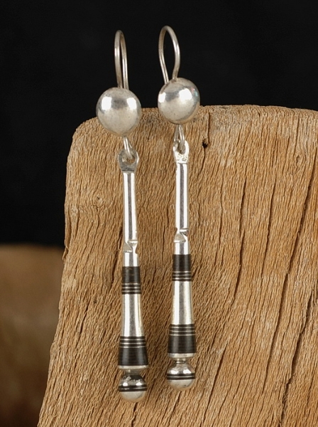 Tuareg Ohrringe - Silber & Ebenholz - Tuaregschmuck