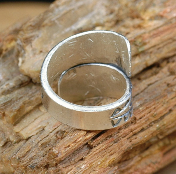 Tuareg Ring aus Silber - Ausgefallen & Verstellbar - Rückseite