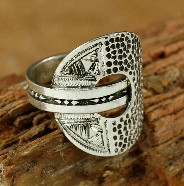 Tuareg Ring aus Silber - Ausgefallenes Design