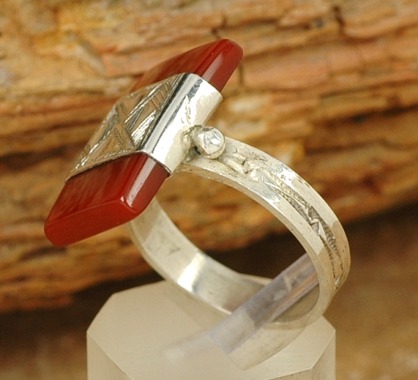 Tuareg Ring - Silber mit Karneol - Tuaregschmuck