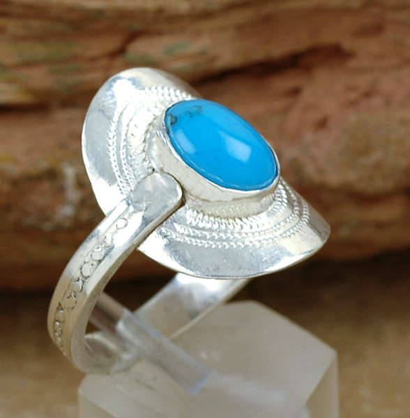 Tuareg Ring - Silber mit Türkis - Tuaregschmuck