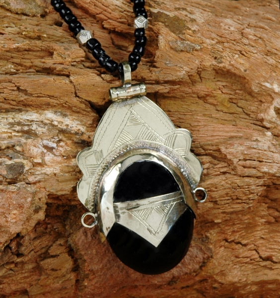 Tuareg Schmuck - Halskette mit Onyx Anhänger