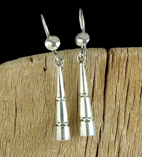 Tuareg Silber Ohrringe in Kegel Form - Tuaregschmuck